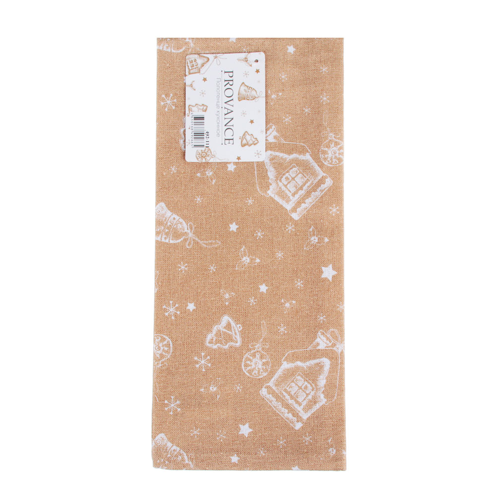 PROVANCE Пряничный домик Полотенце кухонное с люрексом, 85%хлопок 15%люрекс 40х60см, 190г/м, 2 цвета, арт.№ 492-111