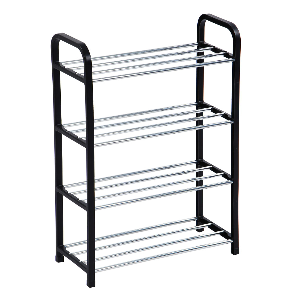 Этажерка для обуви тм VETTA, 4 яруса, 42х19х59 см, металл, пластик, арт.№ 465-237