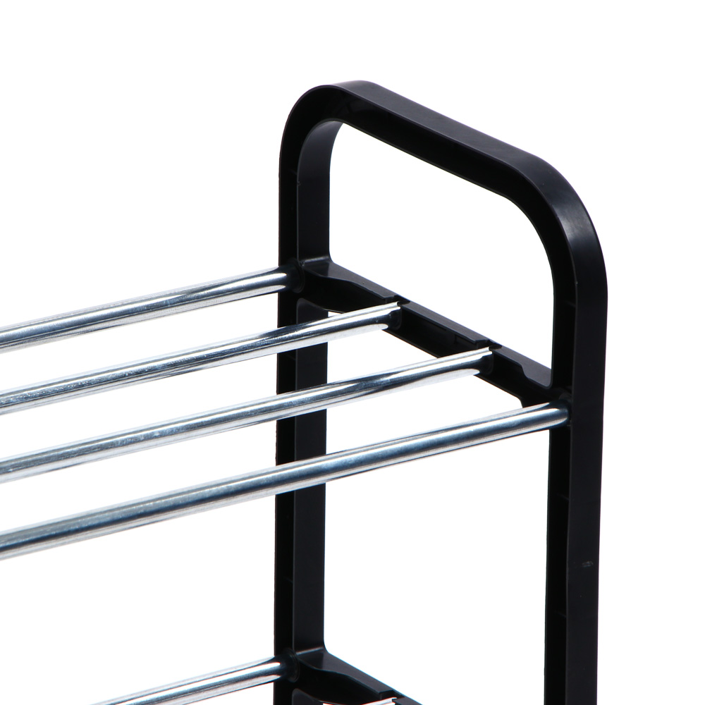 Этажерка для обуви тм VETTA, 4 яруса, 42х19х59 см, металл, пластик, арт.№ 465-237