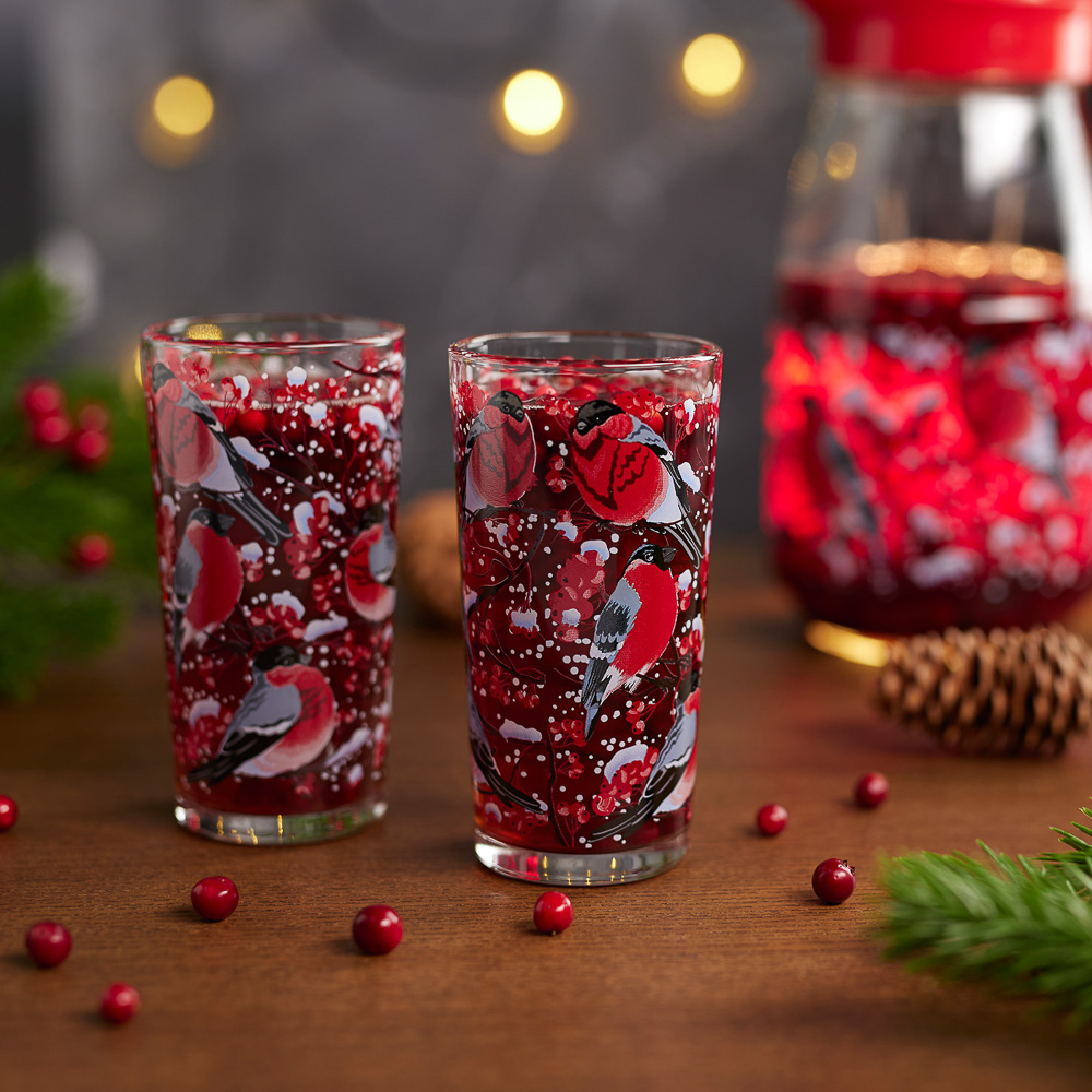 Стакан высокий 230мл, Зимние забавы, стекло, арт.№ 878-557