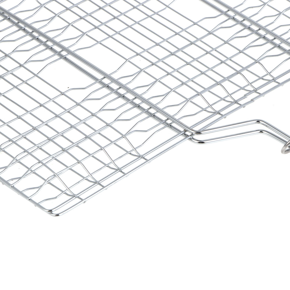 Решётка-гриль хром. тм GRILLBOOM, 45х(33x20)см, арт.№ 104-029