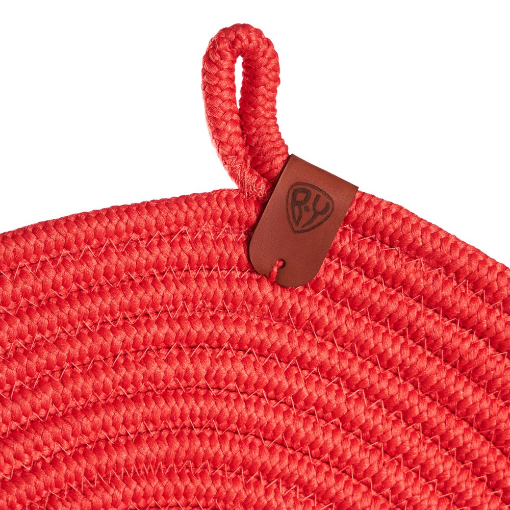 BY COLLECTION Карибы Дорожка декоративная плетеная 35х100см, 100% полиэстер, коралловый, арт.№ 496-020