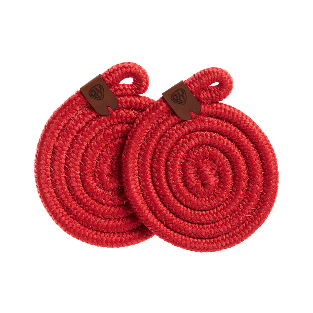 BY COLLECTION Карибы Подставка декоративная, 2 штуки в комплекте, d10см, 100% полиэстер, коралловый, арт.№ 496-024