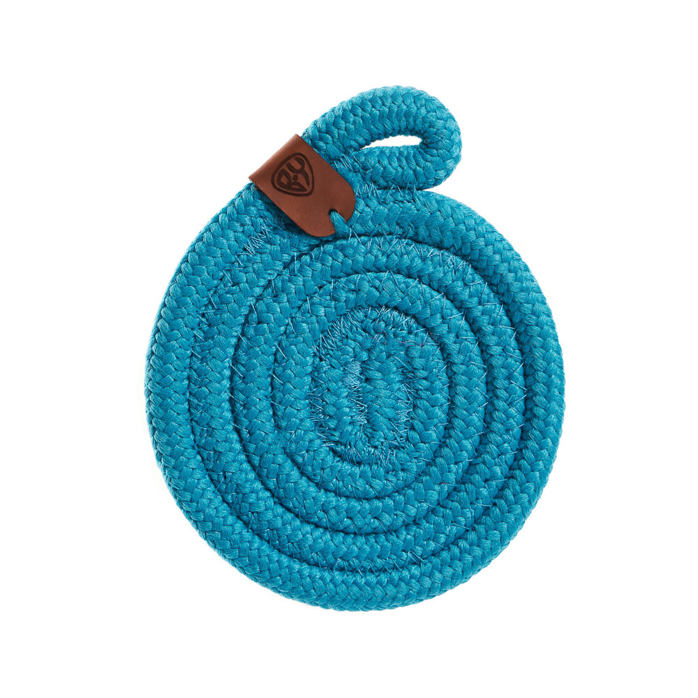 BY COLLECTION Карибы Подставка декоративная, 2 штуки в комплекте, d10см, 100% полиэстер, бирюзовый, арт.№ 496-025