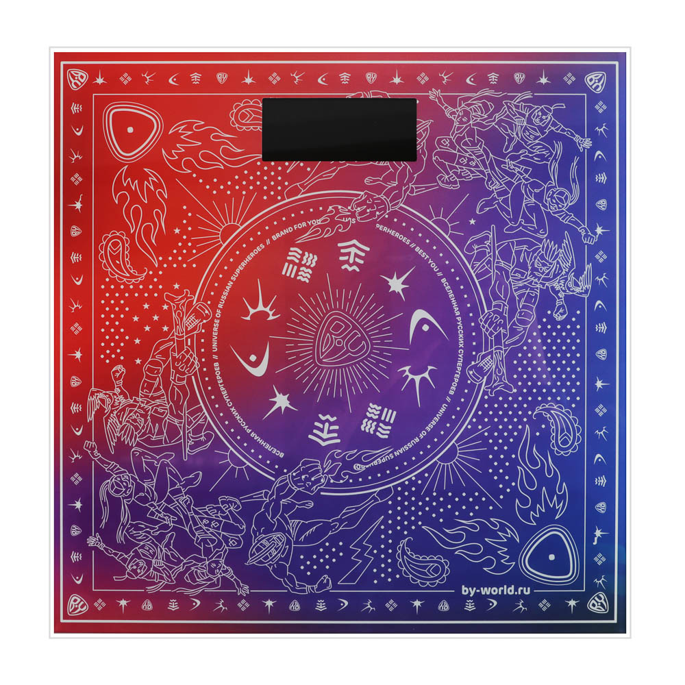 BY Весы напольные электронные LIMITED EDITION, ЖК-дисплей, макс. нагр. до 180кг, 28х28х0,5см, арт.№ 252-051