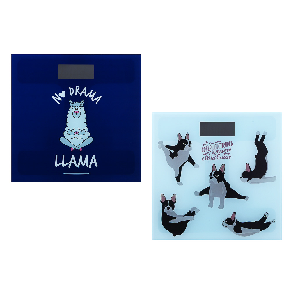 Весы напольные электронные Приколы, ЖК-дисплей, макс. нагр. до 180кг, 28х28х0,5см, арт.№ 252-084