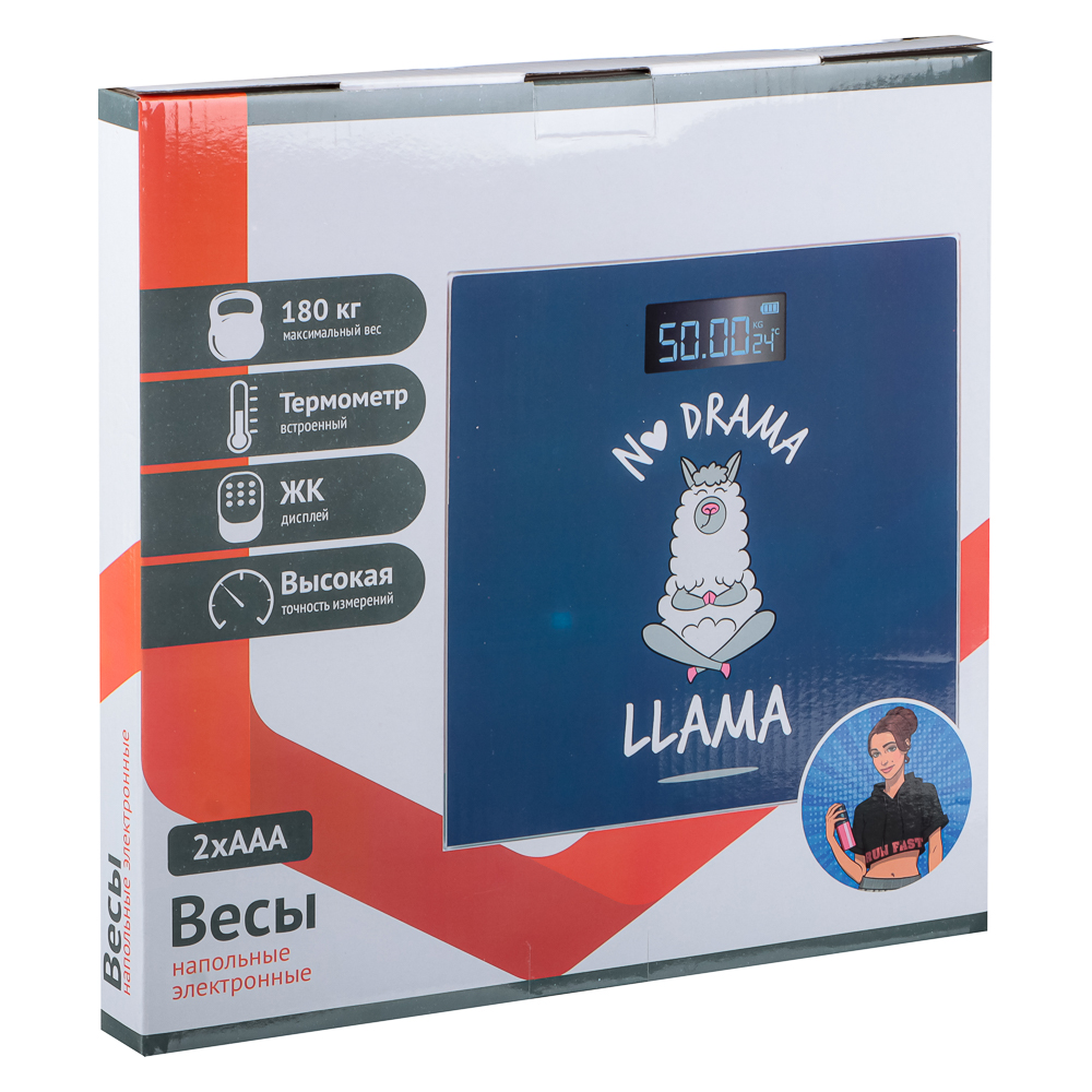 Весы напольные электронные Приколы, ЖК-дисплей, макс. нагр. до 180кг, 28х28х0,5см, арт.№ 252-084