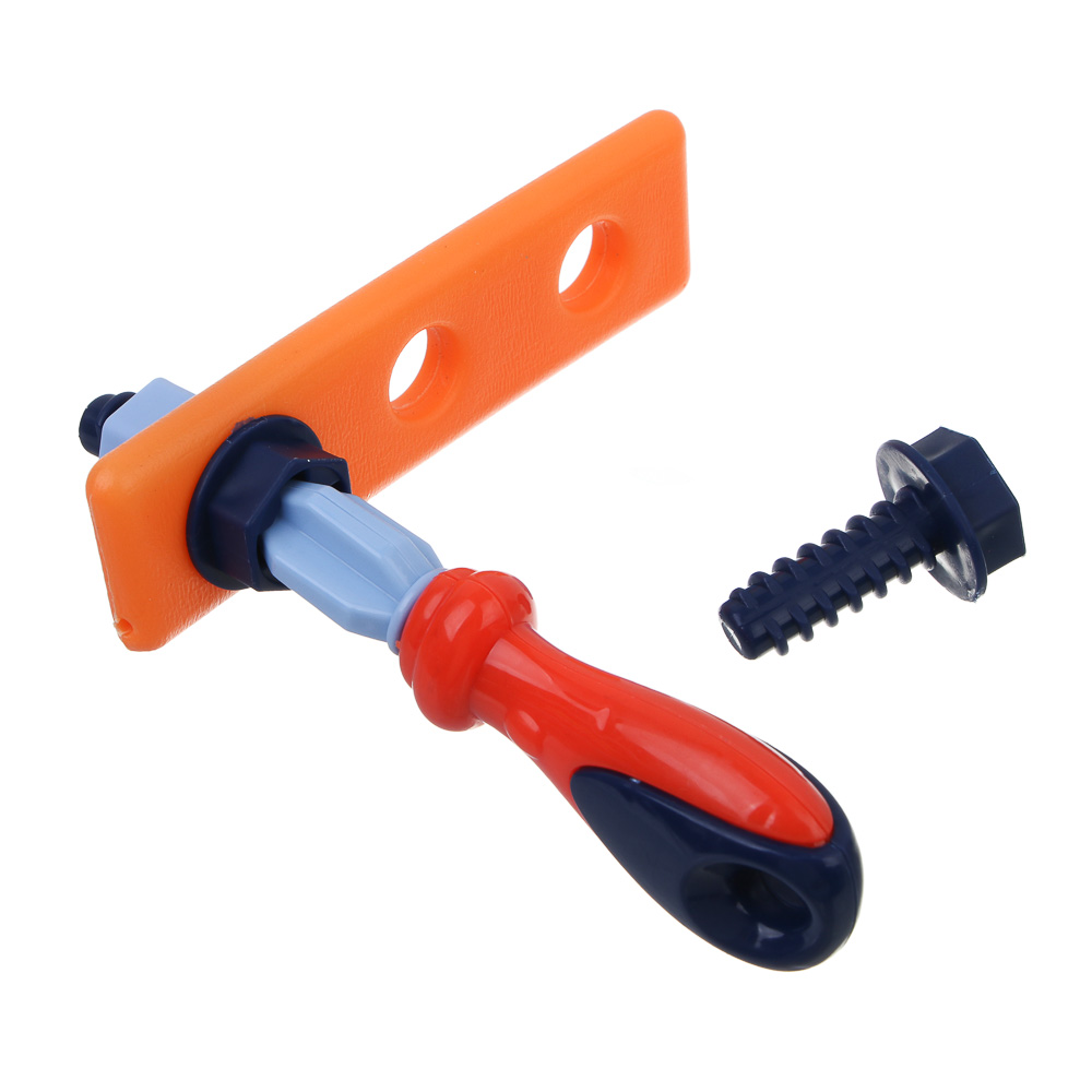 ИГРОЛЕНД Набор инструментов в чемоданчике, 12 предметов, ABS, 21,2х20х5 см, арт.№ 276-179