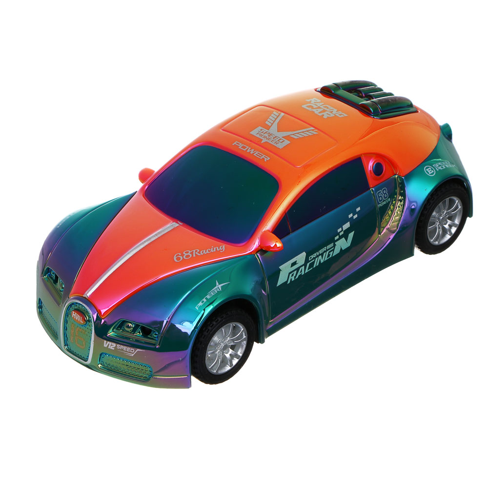 ИГРОЛЕНД Машина "Городской дрифт", инерция, свет, звук, 3хLR41, ABS, 14х6,4х4,4 см, 6 диз, арт.№ 292-456