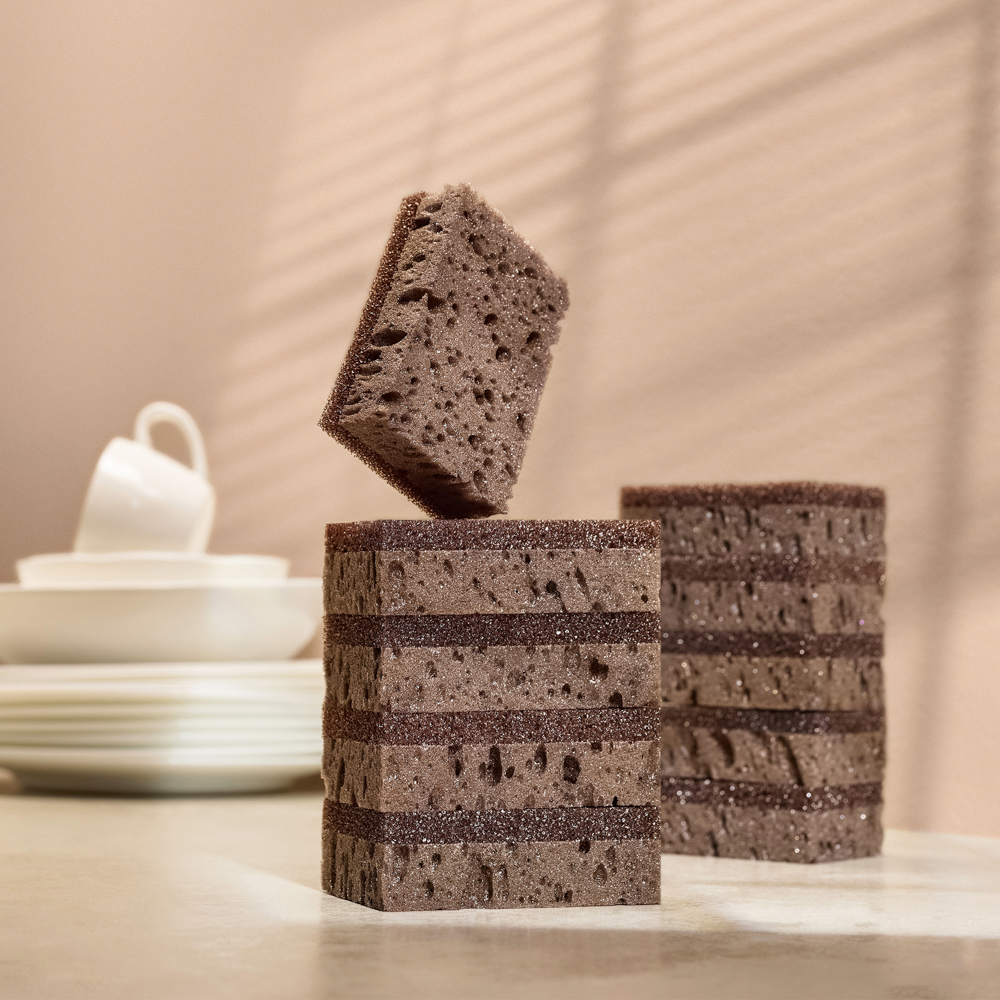 Набор губок для мытья посуды Premium, абразив неококос 10 шт, 9,8x6,5x3,1 см, арт.№ 441-270