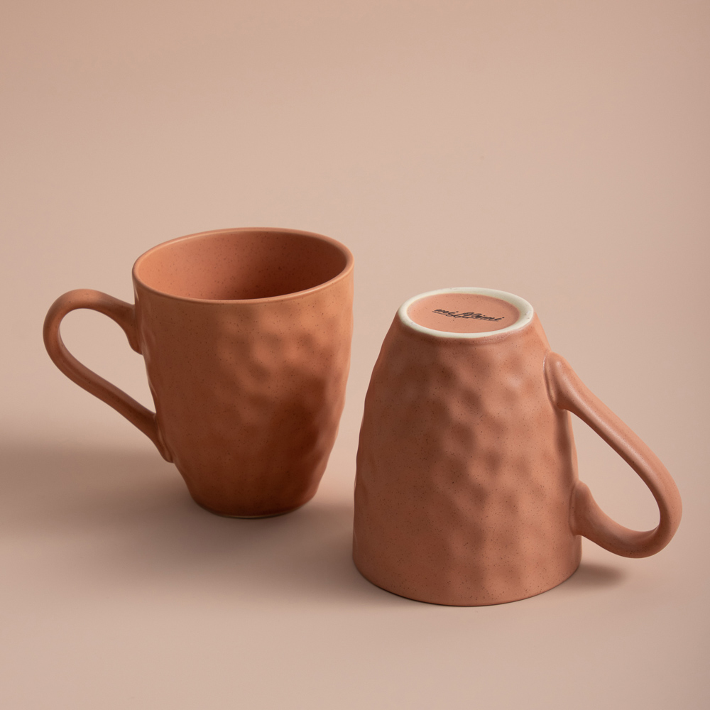 MILLIMI Эвелин Кружка, 400мл, керамика, персиковый, арт.№ 824-073