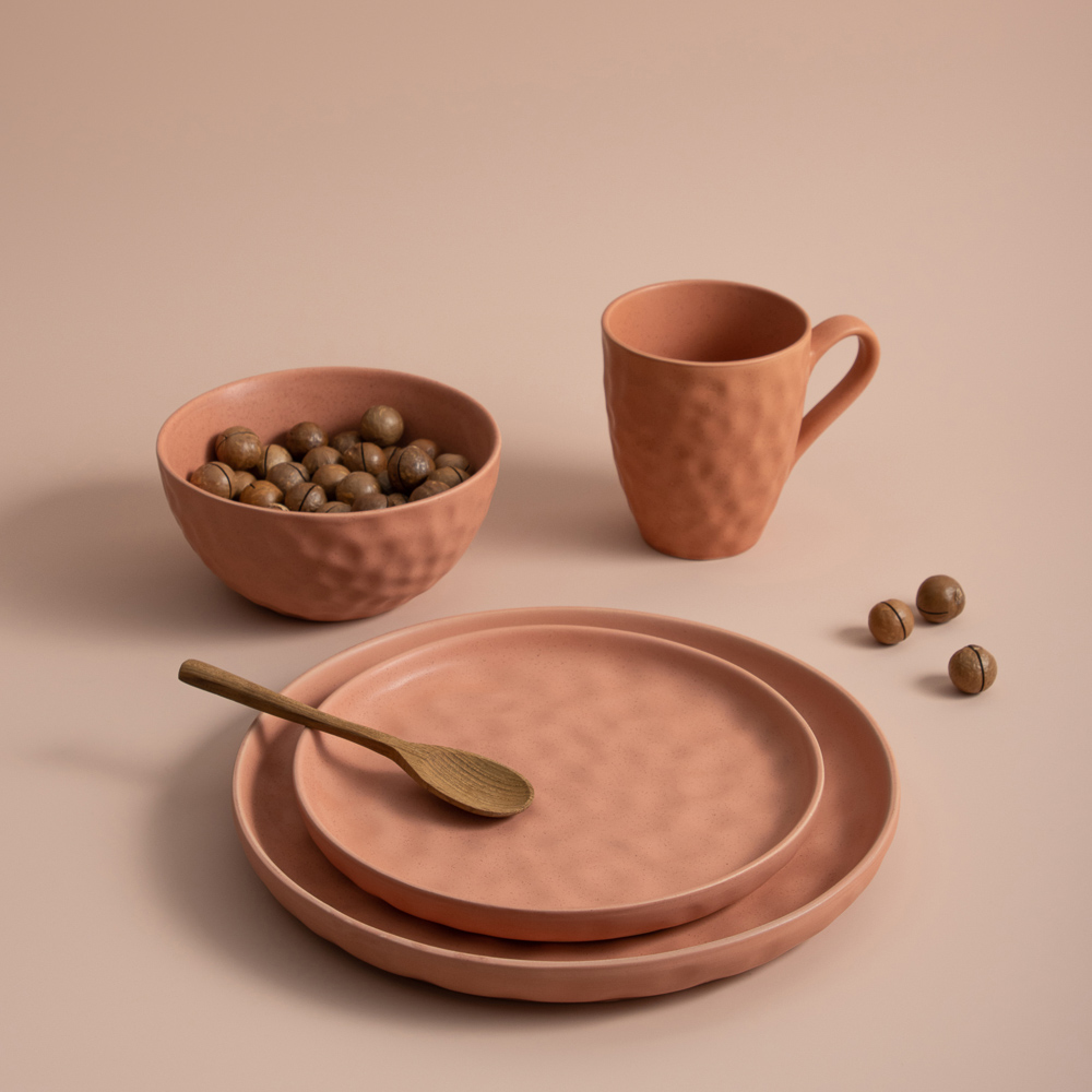 MILLIMI Эвелин Кружка, 400мл, керамика, персиковый, арт.№ 824-073