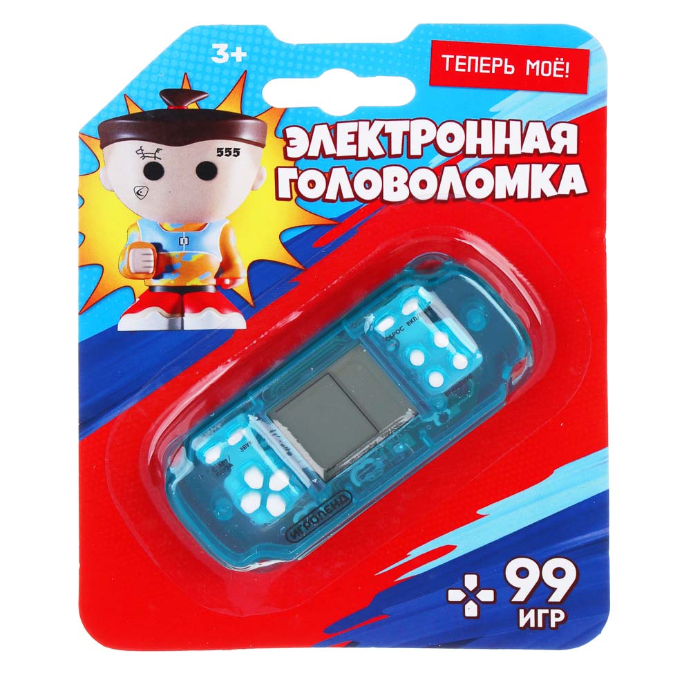 ИГРОЛЕНД Головоломка электронная, РР, железо, звук, 2xAG13, 8х3,5 см, 4 дизайна, арт.№ 214-044