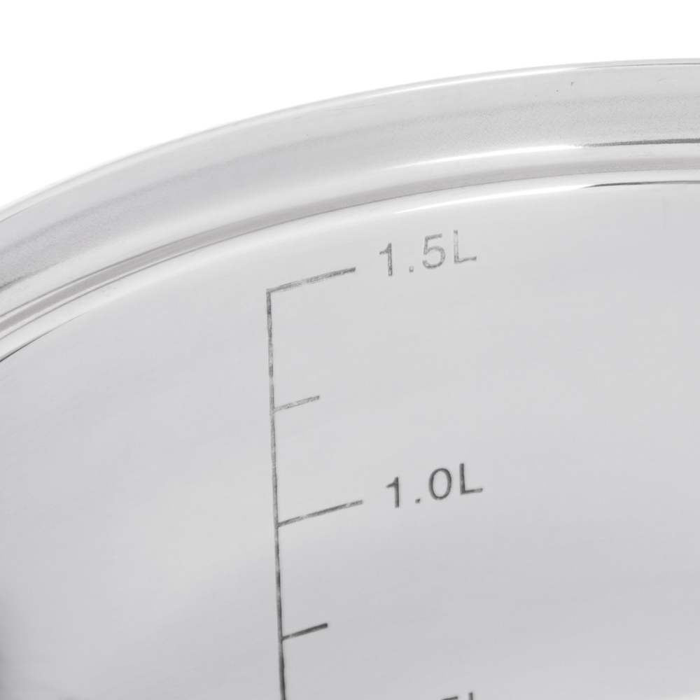 SATOSHI Альбер Кастрюля 16х9,5см, 1,8л, со стекл. крышкой, индукция, арт.№ 822-212