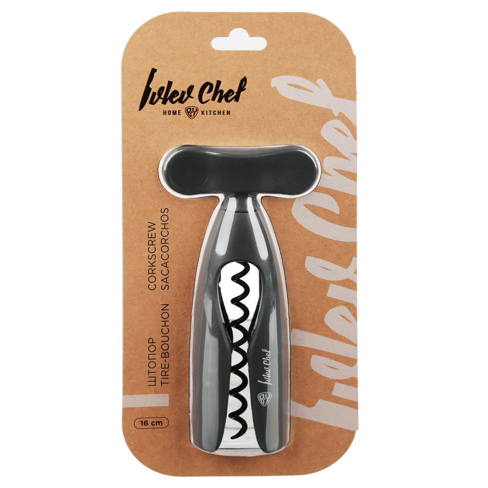 Ivlev Chef Fusion Штопор 16см, пластик, нерж.сталь, арт.№ 882-315