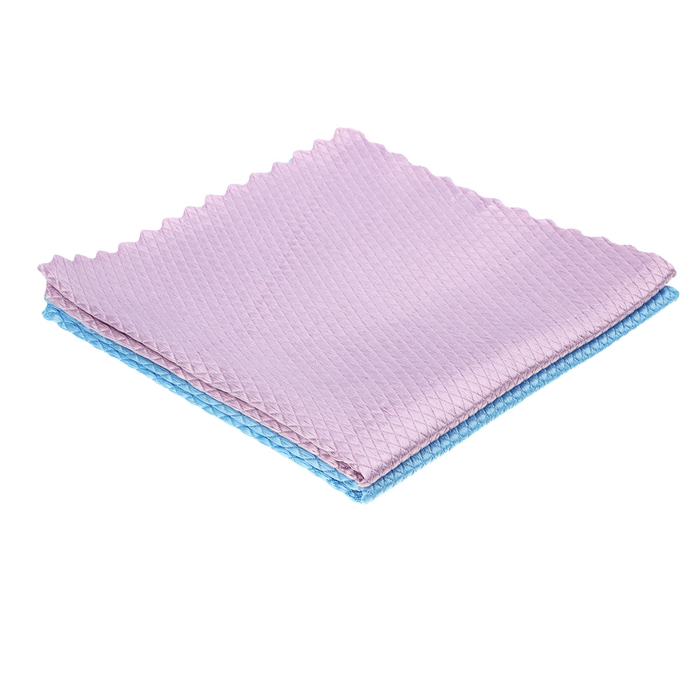 Салфетка для стекла/пластика/зеркал тм VETTA, 30х30см, микрофибра 220г/м2, 2 цвета, арт.№ 448-276