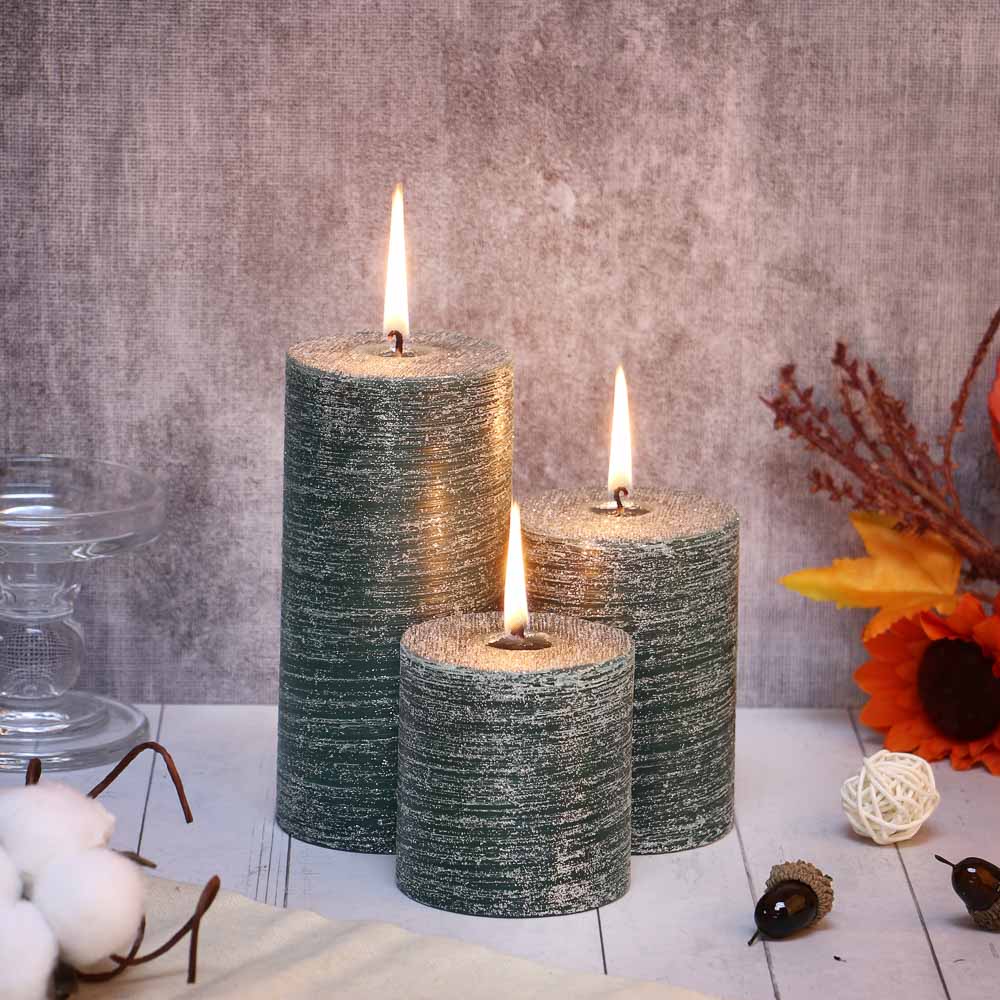 Свеча ароматическая с глиттером, 7x10, аромат - жасмин, арт.№ 508-862