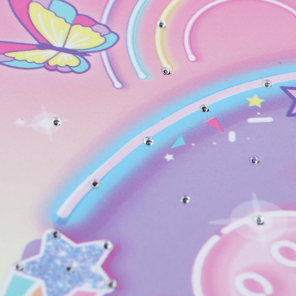 Записная книжка со светодиодами B6, 18х12см, 48л., тв.обложка, кнопка включения свечения, 2 дизайна, арт.№ 574-021