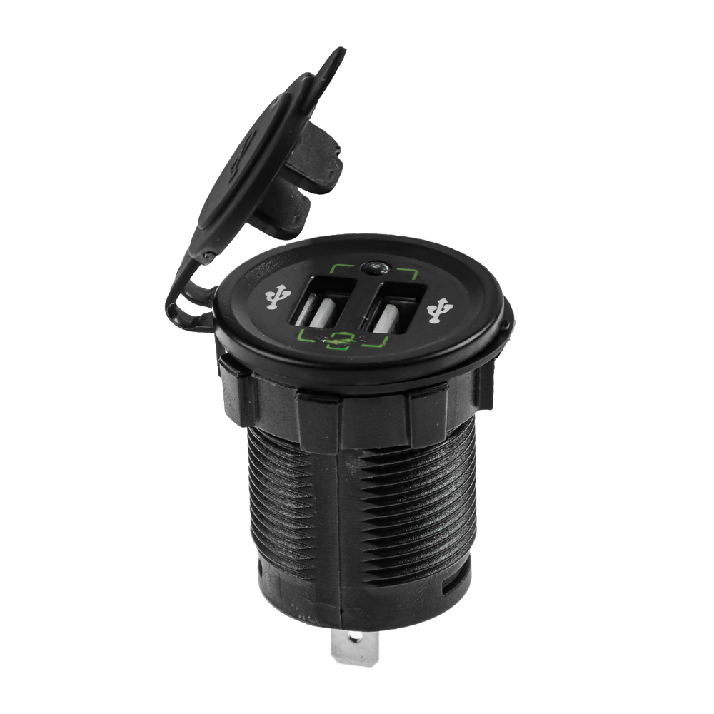 NG Автомобильное гнездо с 2xUSB, QC3.0, 3А, арт.№ 738-037