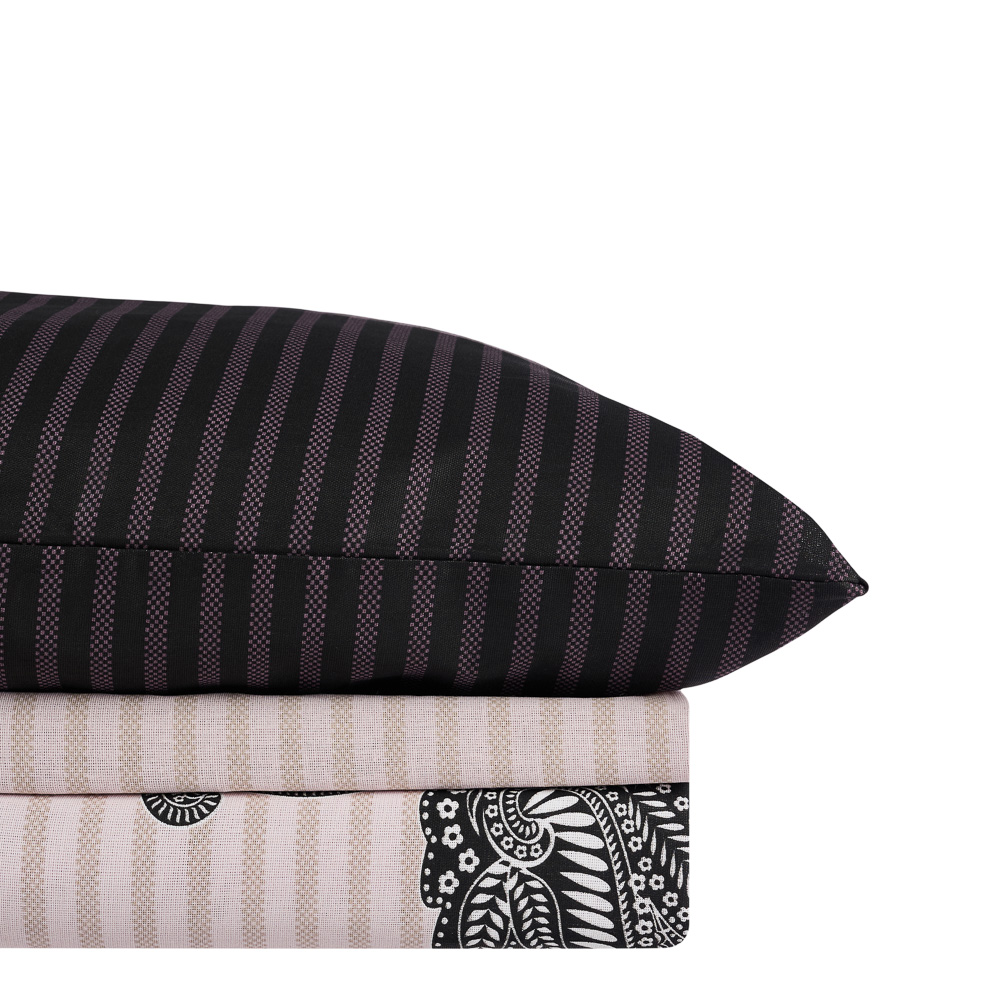 PROVANCE Хейзел Комплект постельного белья евро (4 предмета), бязь, 100% хлопок, бежевый, арт.№ 421-337