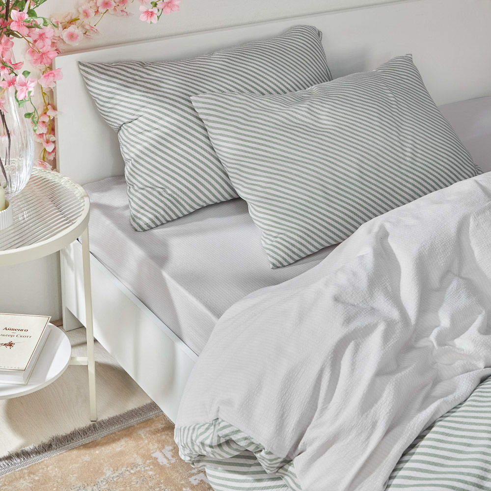 PROVANCE Хейзел Комплект постельного белья 1,5 (4 предмета), микросатин, 2 дизайна, арт.№ 421-338