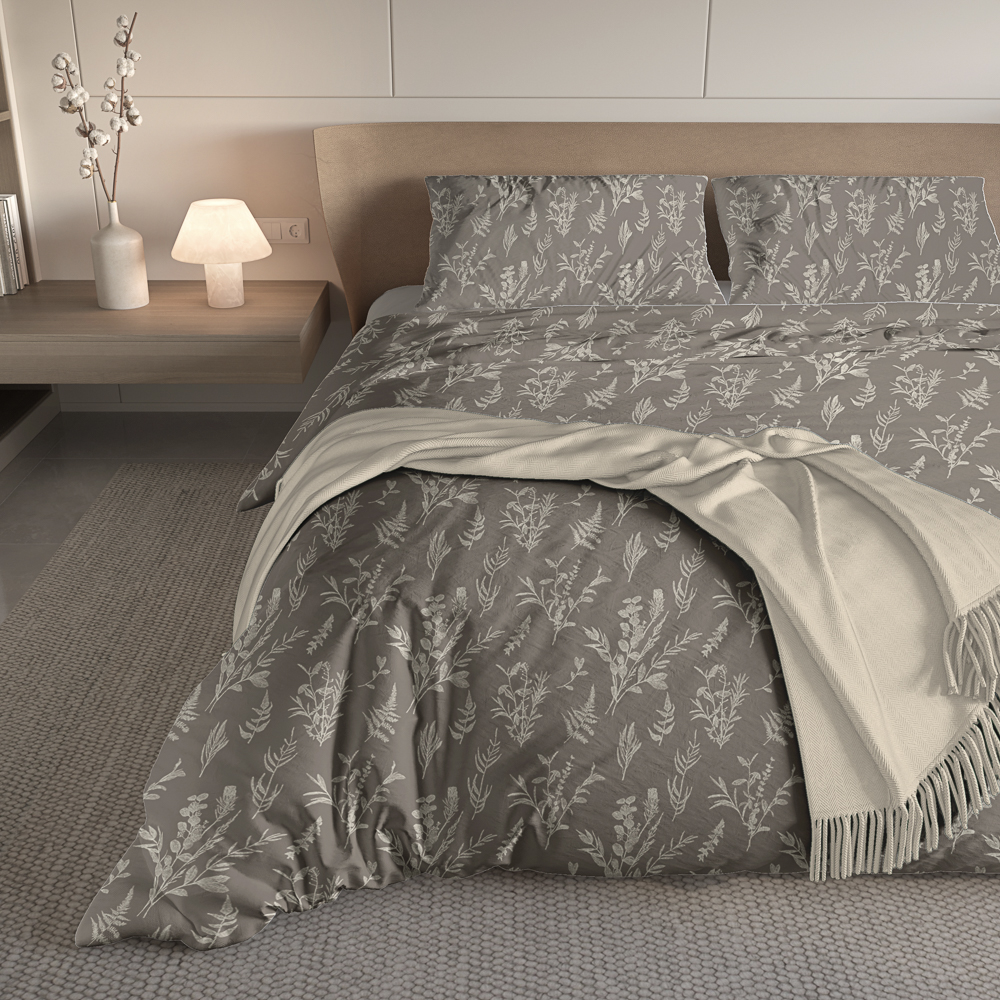 Комплект постельного белья евро (4 предмета) тм PROVANCE Сенса макосатин, 100% полиэстер, 2 дизайна, арт.№ 421-411