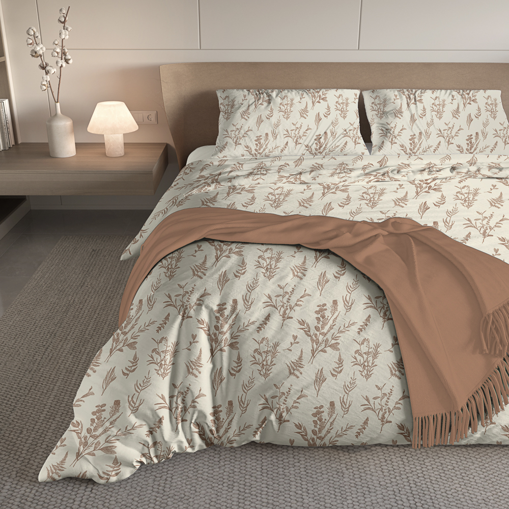 Комплект постельного белья евро (4 предмета) тм PROVANCE Сенса макосатин, 100% полиэстер, 2 дизайна, арт.№ 421-411