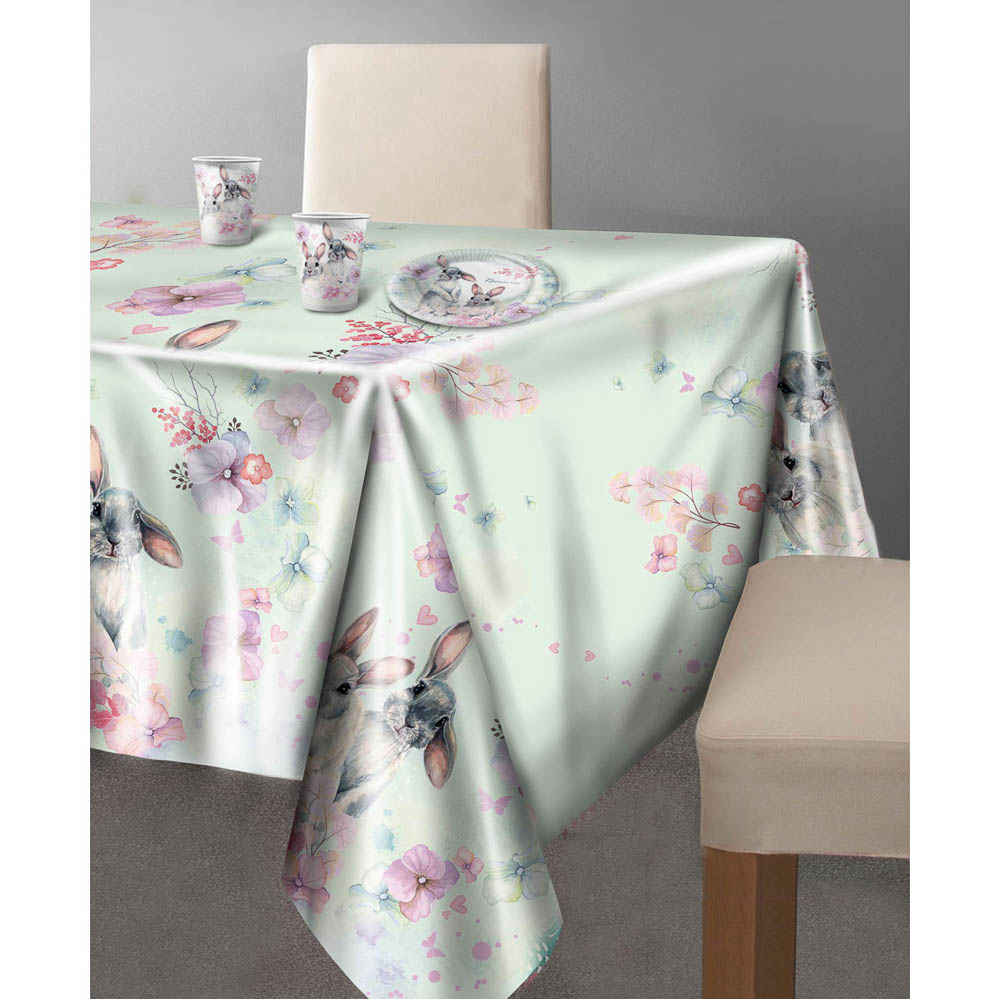 Скатерть Милые кролики, 120x180 см, 2 дизайна, арт.№ 530-418