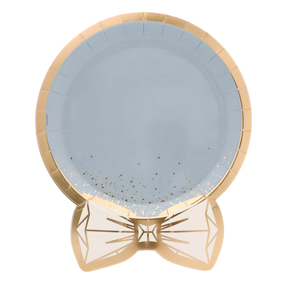 Тарелка фигур Свадьба LUX Peach 6шт, 25см в асс, арт.№ 530-422