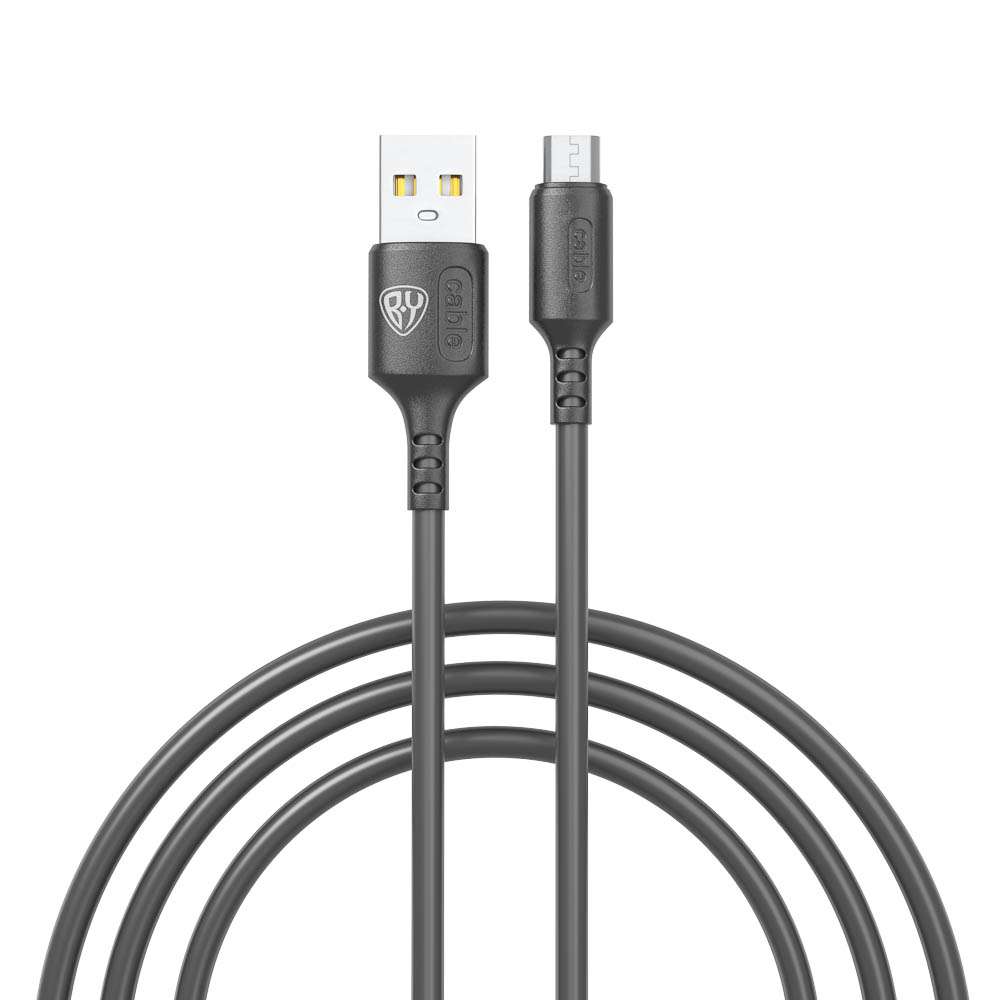 Кабель для зарядки USB(A)-microUSB BY Fusion, 18Вт, 1 м, 2.4A, TPE, черный, арт.№ 931-625