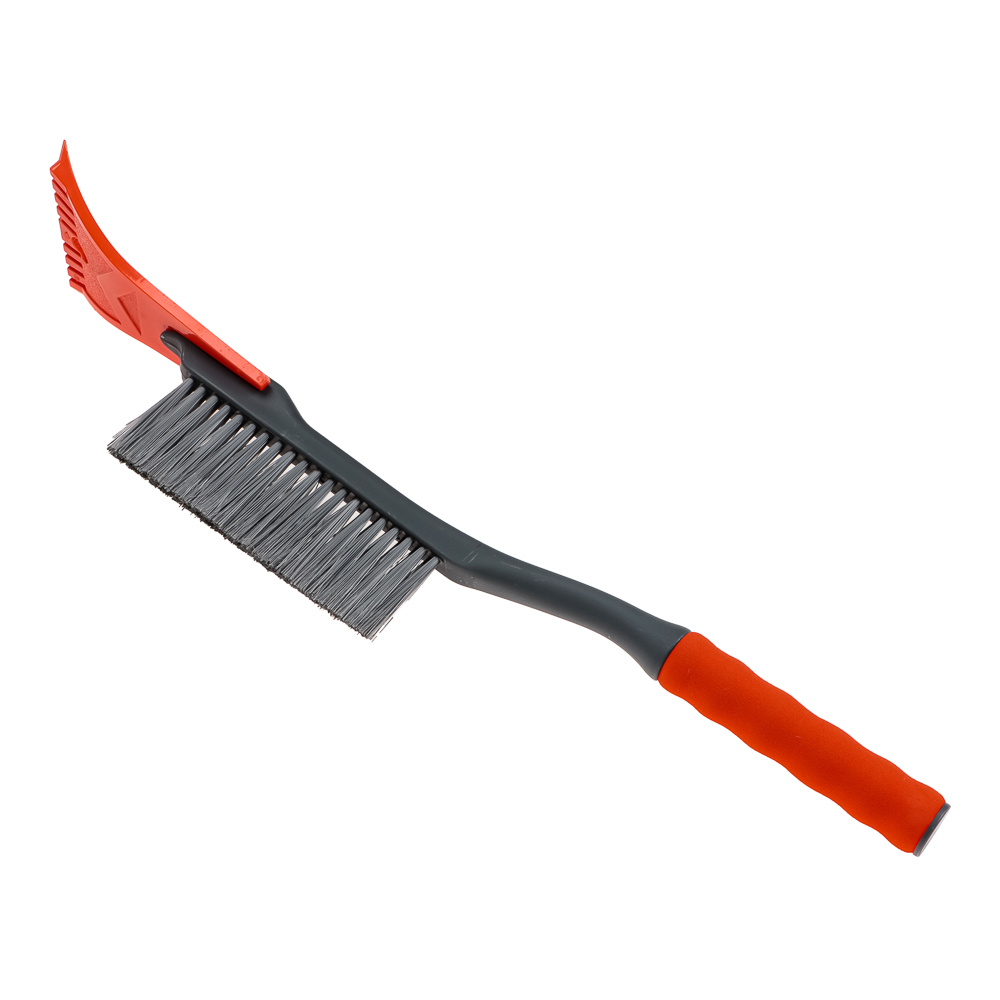 ЕРМАК Щетка для уборки снега с распушенной щетиной+скребок, 53x10см, арт.№ 775-124