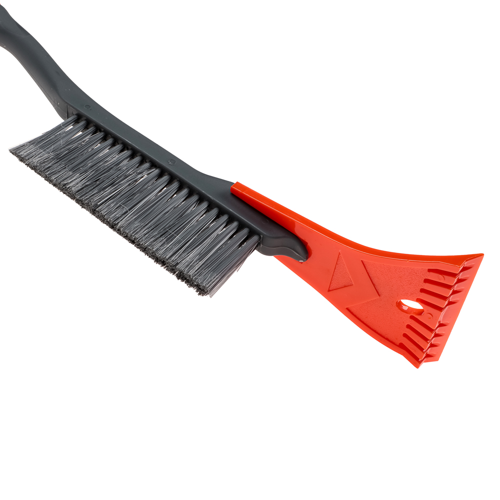 ЕРМАК Щетка для уборки снега с распушенной щетиной+скребок, 53x10см, арт.№ 775-124