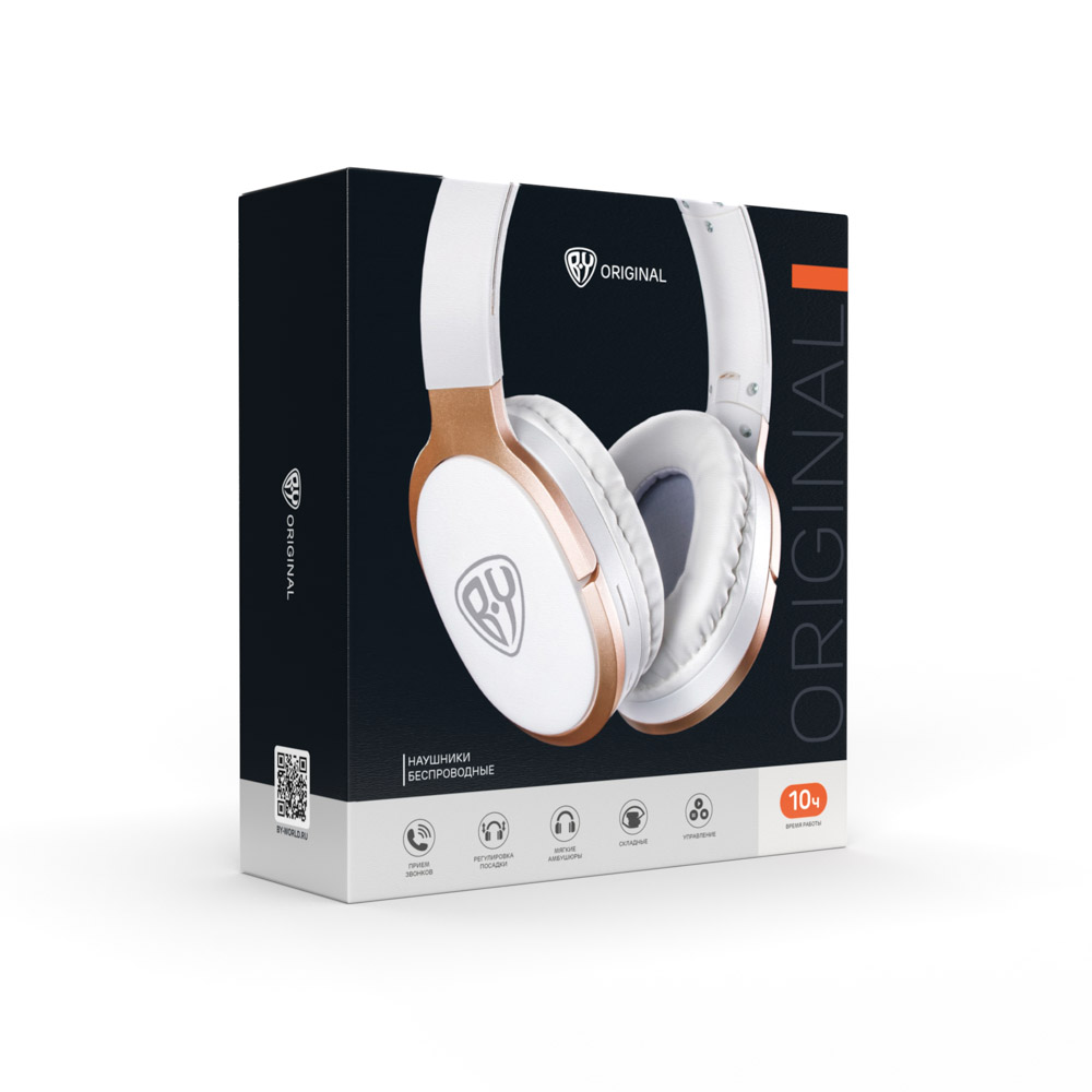 Наушники беспроводные полноразмерные BY 250мАч, BT5.1, арт.№ 443-026