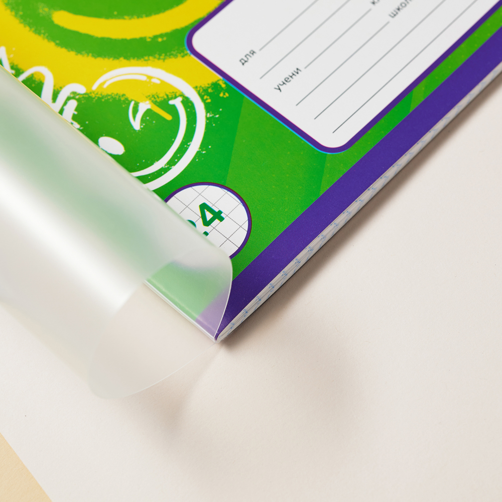 Тетрадь школьная 24 листа в клетку BY Русские Супергерои, БЕЛЫЕ ЛИСТЫ, обложка пластик, скрепка, "Джуниор", 4 дизайна, арт.№ 801-030