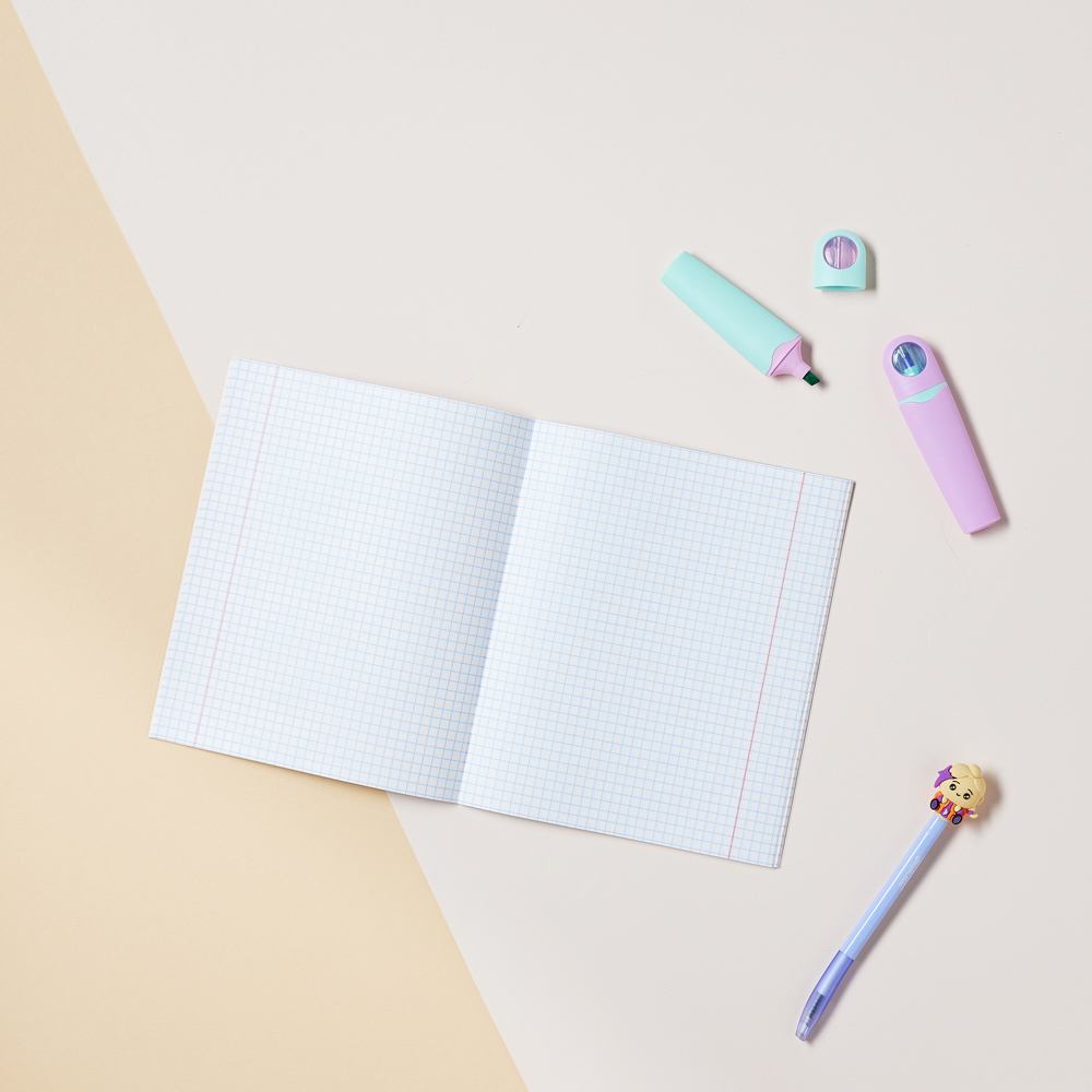 Тетрадь школьная 24 листа в клетку BY Русские Супергерои, БЕЛЫЕ ЛИСТЫ, обложка пластик, скрепка, "Джуниор", 4 дизайна, арт.№ 801-030