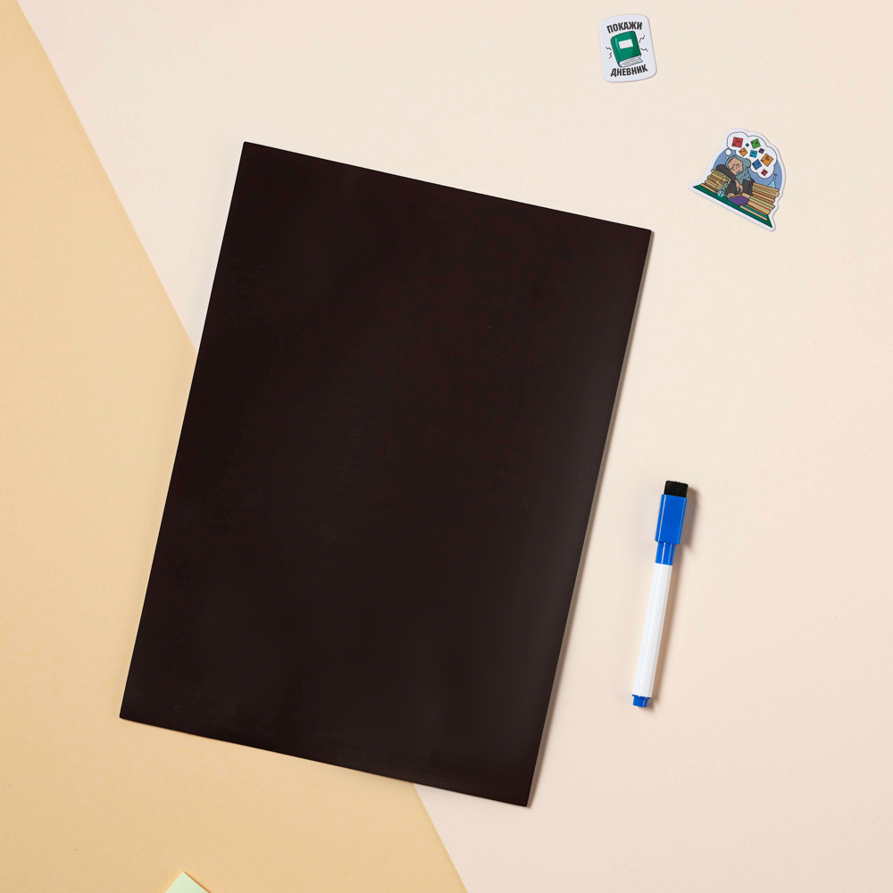 BY Русские Супергерои Расписание уроков, А4, гибкое магнитное, ПЭТ, маркер со стирателем, "Кавай", арт.№ 801-035