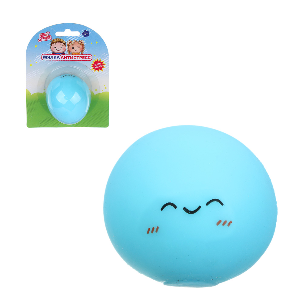 BY Мялка антистресс "Русские Супергерои" TPR, d=5см, 4 дизайна, арт.№ 297-016