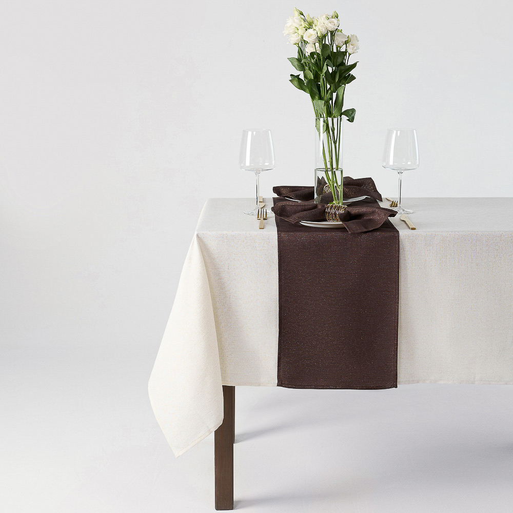 PROVANCE Фелиз Дорожка текстильная для сервировки стола, 30х140см, 85% пэ 15% люрекс, арт.№ 492-194