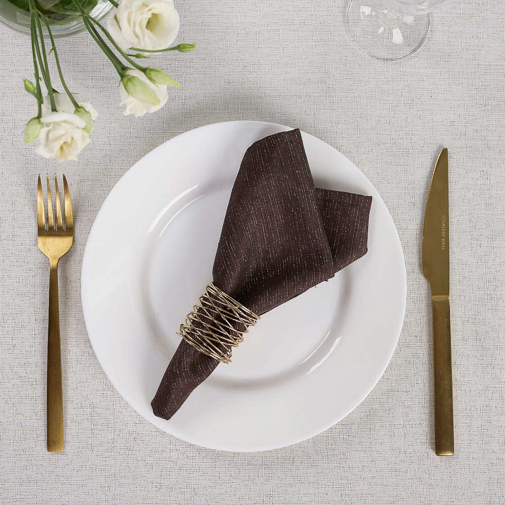 PROVANCE Фелиз Салфетка текстильная 2шт, 33x33см, 85% полиэстер 15% люрекс, арт.№ 492-195