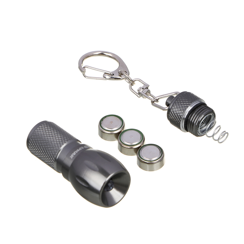 ЕРМАК Фонарик-брелок, 1 LED, 1 режим, 3хLR44, 5,6х2см, арт.№ 226-002