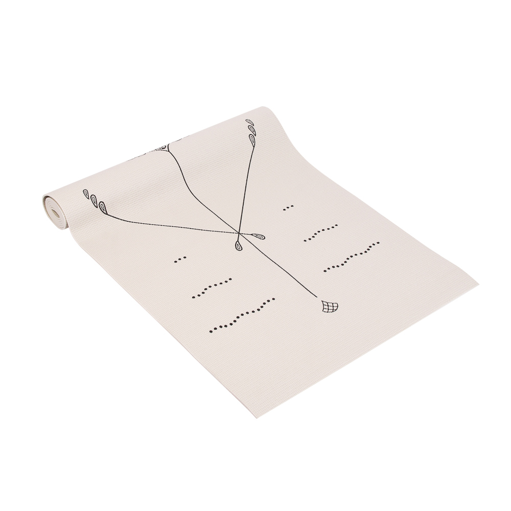 Коврик для йоги и фитнеса тм BY SPORT, 173х61х0,4см, ПВХ, 4 цвета, арт.№ 191-064