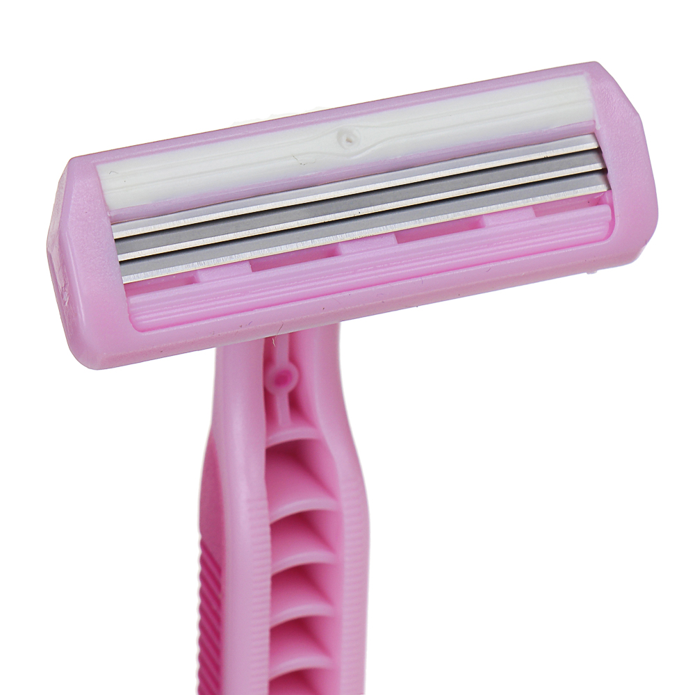 PROWAY Станки для бритья женские с тройным лезвием, силикон, пластик, 4шт, арт.№ 346-003