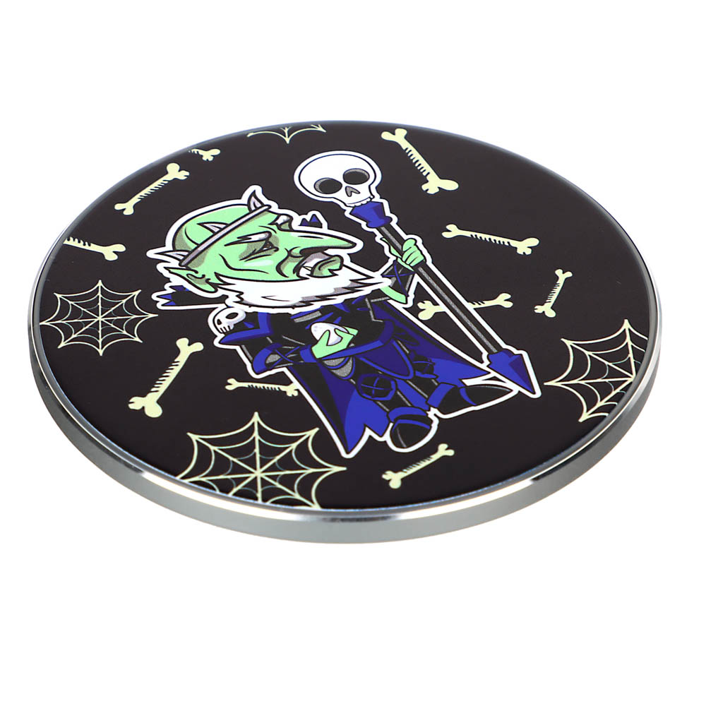 BY Беспроводное зарядное устройство Qi Герои, LED подсветка, 10W, D10см, арт.№ 916-236