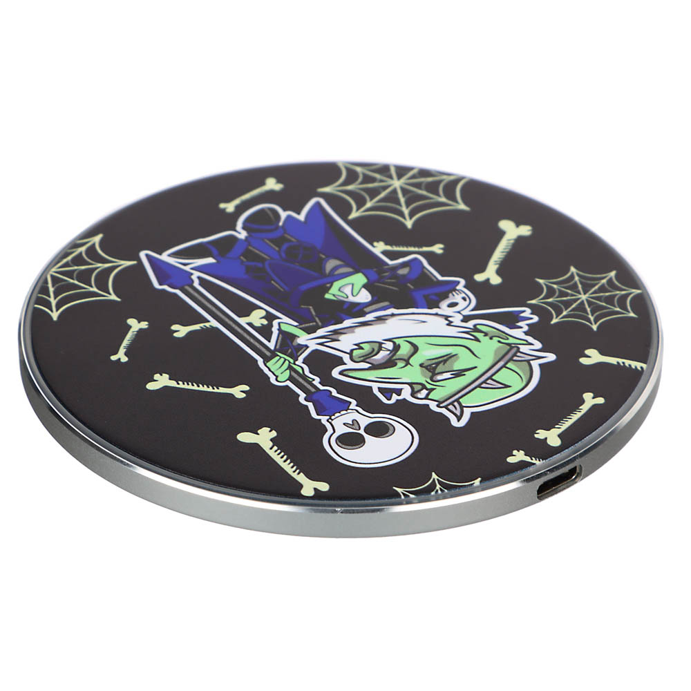 BY Беспроводное зарядное устройство Qi Герои, LED подсветка, 10W, D10см, арт.№ 916-236