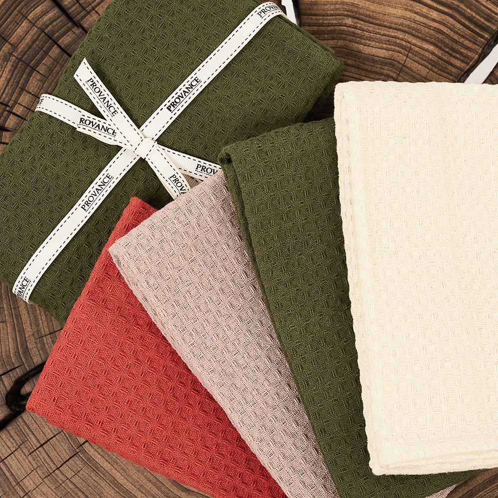 PROVANCE Кантри Комплект вафельных полотенец 3шт, 40х60см,100% хлопок, 2 цвета, арт.№ 434-201