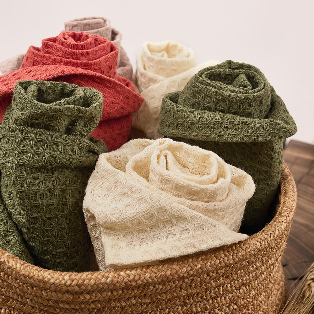 PROVANCE Кантри Комплект вафельных полотенец 3шт, 40х60см,100% хлопок, 2 цвета, арт.№ 434-201