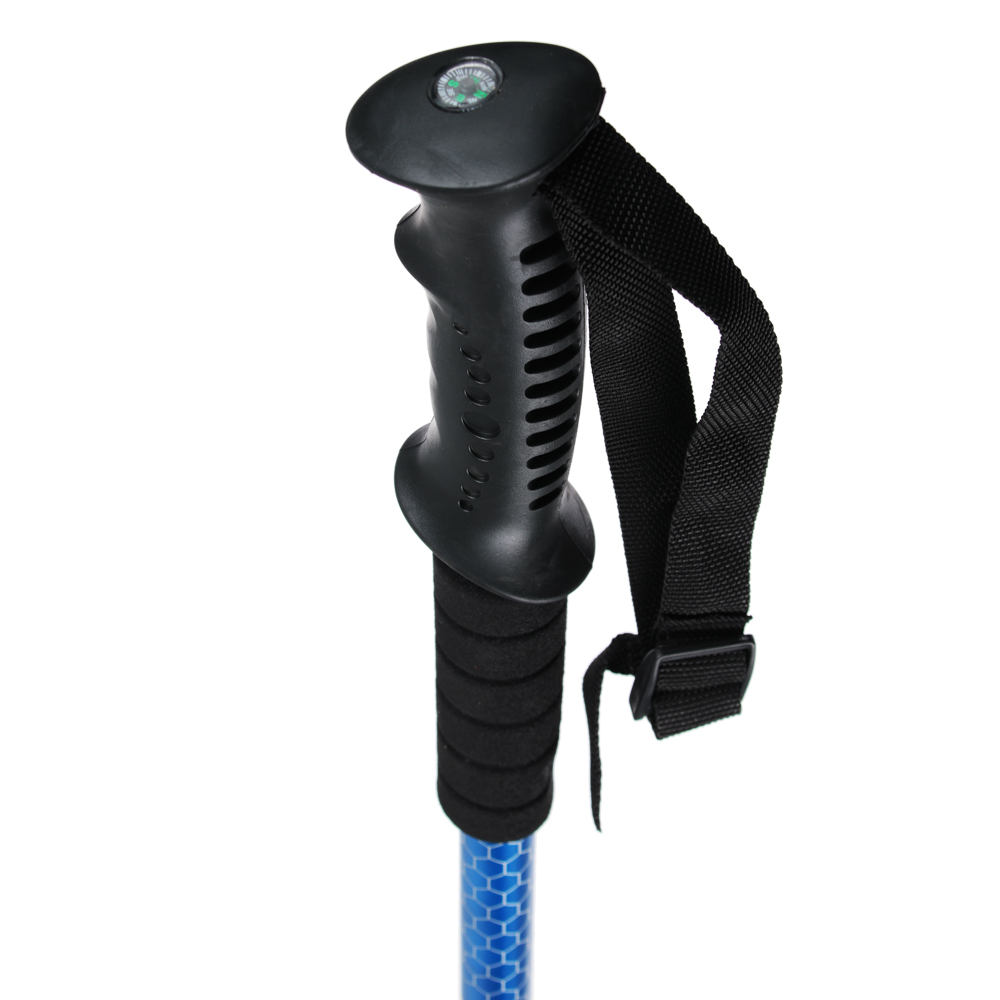 SILAPRO Палка для скандинавской ходьбы 1шт, телескопическая 65-135см, алюм 6061, PVC, арт.№ 190-009