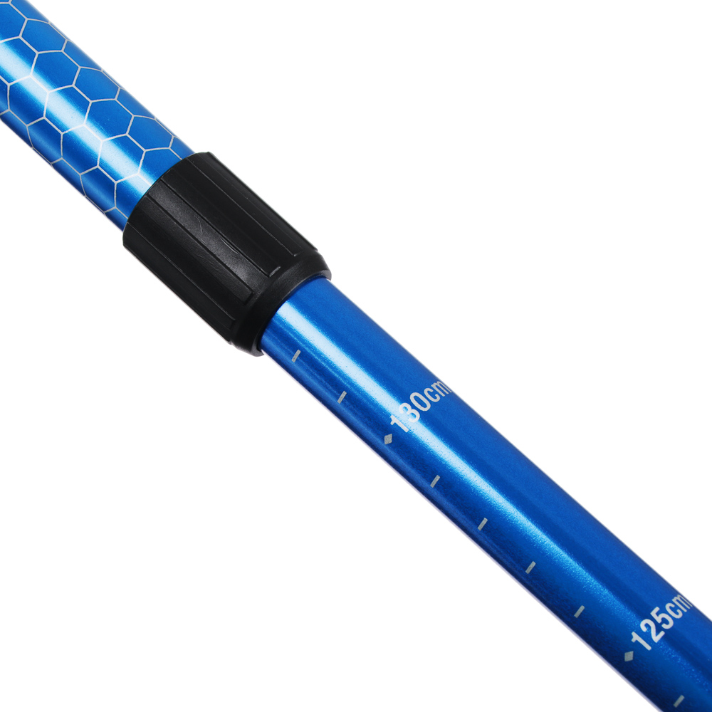 SILAPRO Палка для скандинавской ходьбы 1шт, телескопическая 65-135см, алюм 6061, PVC, арт.№ 190-009