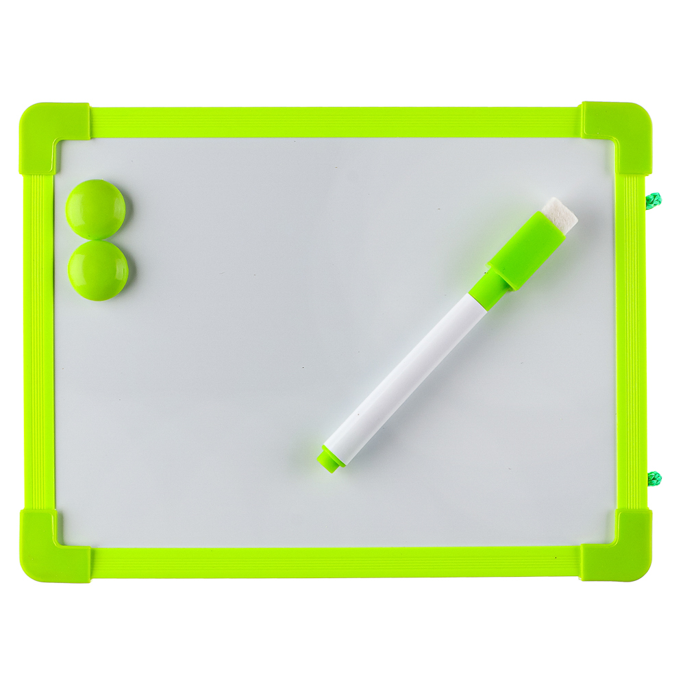 Доска для рисования с маркером, пластик, 20х15см, 4 цвета, арт.№ 284-144