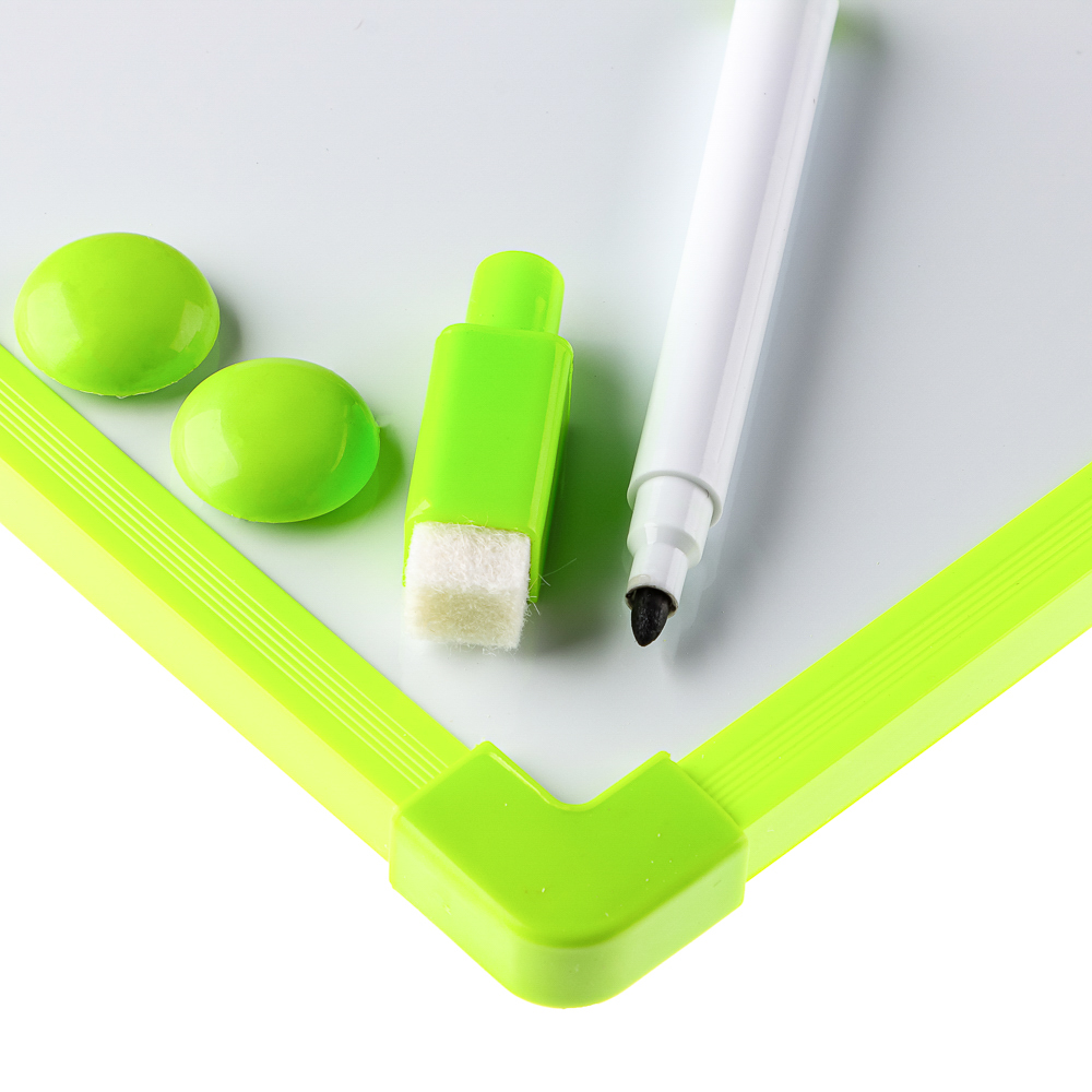 Доска для рисования с маркером, пластик, 20х15см, 4 цвета, арт.№ 284-144